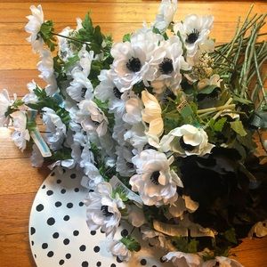 45 Stems of Black and White Faux Flowers